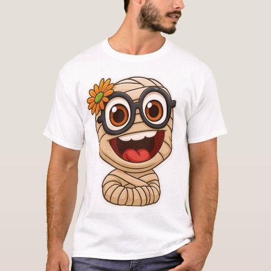 Funny Mummy Sticker T-shirt (Voorkant)