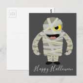 Funny mummy zombie Halloween thema Briefkaart (Voorkant / Achterkant)
