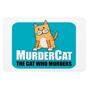 Funny Murder Cat magnet Magneet