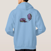 Funny Murged Doughnut Cartoon Hoodie (Achterkant)