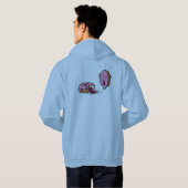 Funny Murged Doughnut Cartoon Hoodie (Achterkant volledig)