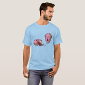 Funny Murged Doughnut Cartoon T-shirt (Voorkant volledig)
