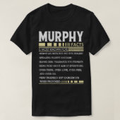 Funny Murphy FACTS Gift - Murphy Name T-Shirt (Design voorkant)