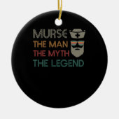Funny Murse Male Nurse RN LPN CNA Keramisch Ornament (Voorkant)