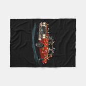 Funny Muscle Car Christmas Graphics Lights Lover Fleece Deken (Voorkant (Horizontaal))