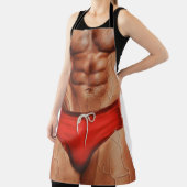 Funny Muscle Man Apron — Novelty Kitchen Apron for Schort (Insitu)