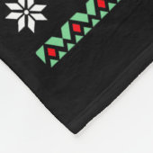 Funny Muscle Santa Lifting Ugly Christmas Sweater Fleece Deken (Hoek)