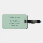 Funny Mushroom Character Crazy Bagagelabel (Achterkant horizontaal)