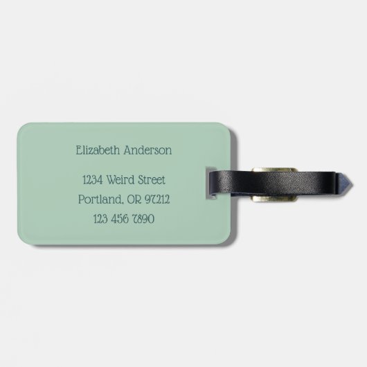 Funny Mushroom Character Crazy Bagagelabel (Achterkant horizontaal)