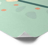 Funny Mushroom Food Character Weird Oddity Poster (Hoek)