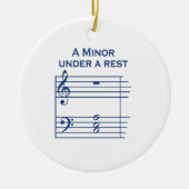 Funny Music A Minor Keramisch Ornament (Voorkant)
