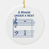 Funny Music A Minor Keramisch Ornament (Achterkant)