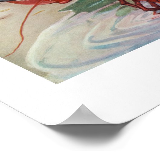 Funny  Music Art Lobster Banjo Player Beach Poster (Hoek)