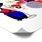 Funny Music Band Cartoon Cat Musicians Cool Cats Poster (Hoek)