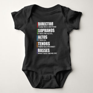 Funny Music Choir Singing Choir Joke Romper