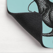 Funny Music dinosaur pen inkttekenkunst mousepad Muismat (Hoek)