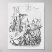 Funny  Music Instrument Orchestra Musician Poster (Voorkant)