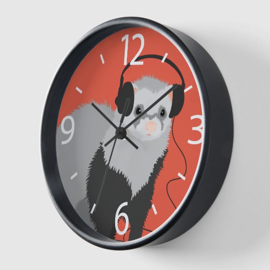 Funny Music Lover Ferret (Hoek)