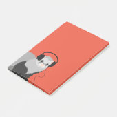 Funny Music Lover Ferret Post-it® Notes (Schuin)