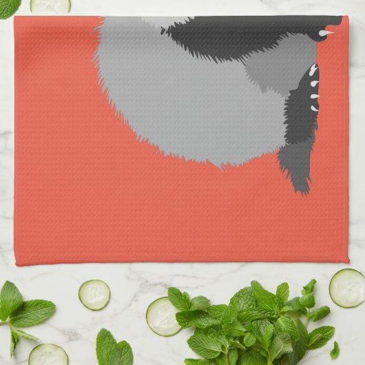 Funny Music Lover Ferret Theedoek (Gevouwen)