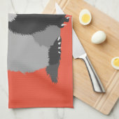 Funny Music Lover Ferret Theedoek (Quarter Fold)