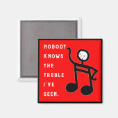 Funny Music Magneet (Voorkant / Achterkant)