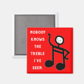 Funny Music Magneet (Voorkant / Achterkant)