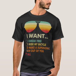 Funny Music-minnaar Gift Ik wil alle muziek T-shirt