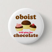 Funny Music Oboe Button (Voorkant)