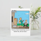 Funny Music Overweging Uitnodigingen (Staand voorkant)