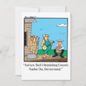 Funny Music Overweging Uitnodigingen (Voorkant)