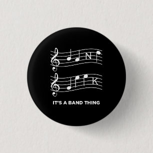 Funny Music Ronde Button 3,2 Cm