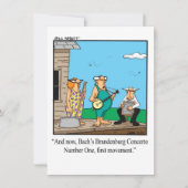 Funny Music School Afstuderen Uitnodiging (Voorkant)