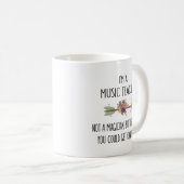 Funny Music Teacher Gift Idea Coffee Mok (Voorkant rechts)
