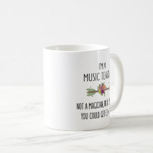 Funny Music Teacher Gift Idea Coffee Mok