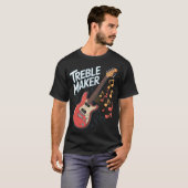 Funny Music Treble Maker Guitar T-shirt (Voorkant volledig)