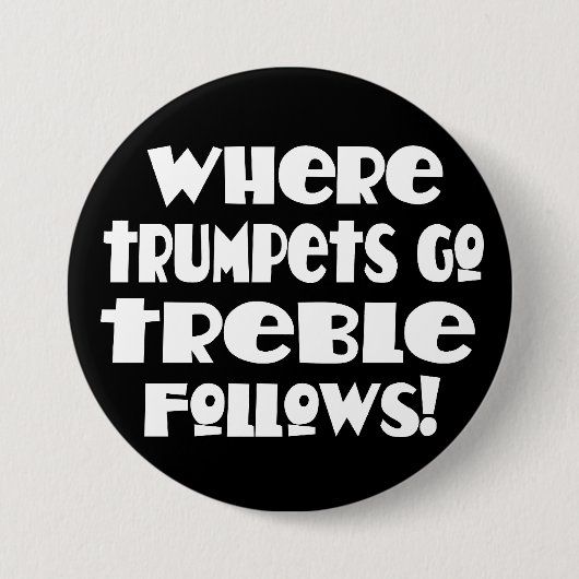Funny Music Trumpet Button (Voorkant)