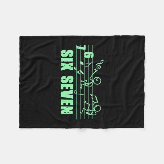 Funny Musical 67 Music Meme Slang Six Seven Music  Fleece Deken (Voorkant (Horizontaal))