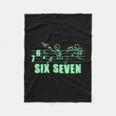 Funny Musical 67 Music Meme Slang Six Seven Music  Fleece Deken (Voorkant)