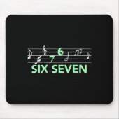 Funny Musical 67 Music Meme Slang Six Seven Music Muismat (Voorkant)