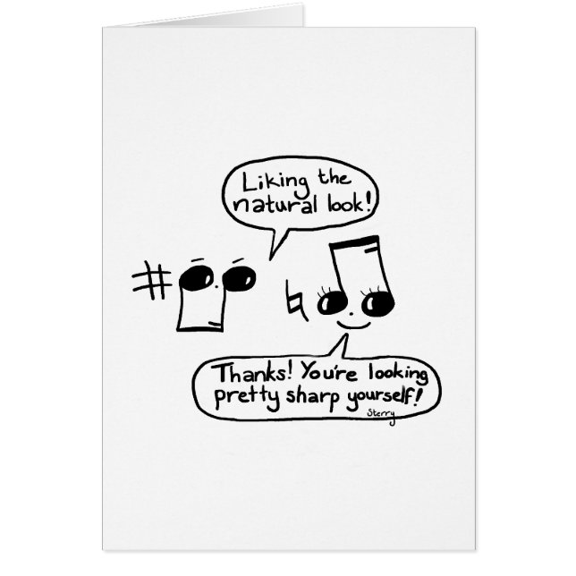 Funny Musical Compliments Cartoon: Versie II (Voorkant)