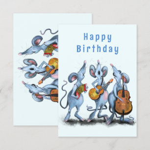 Funny Musical Muisband Verjaardag Kaart