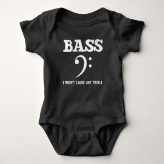 Funny Musical Treble Bass Player Romper