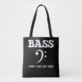 Funny Musical Treble Bass Player Tote Bag (Voorkant)