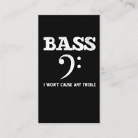 Funny Musical Treble Bass Player