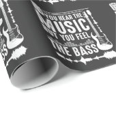 Funny Musician Bass Guitar Player Guitarist Cadeaupapier (Rol Hoek)