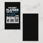 Funny Musician Keyboard Piano Player Visitekaartje (Voorkant / Achterkant)