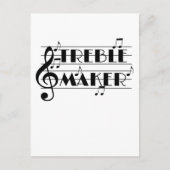 Funny Musician Treble Maker Music Clef Briefkaart (Voorkant)