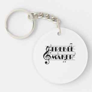 Funny Musician Treble Maker Music Clef Sleutelhanger