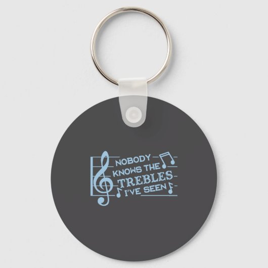 Funny Musicians Treble Joke Pun Music Teachers 2  Sleutelhanger (Voorkant)